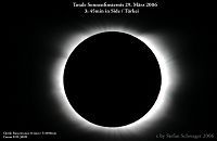 Totale Sonnenfinsternis 2009 in der Türkei.
